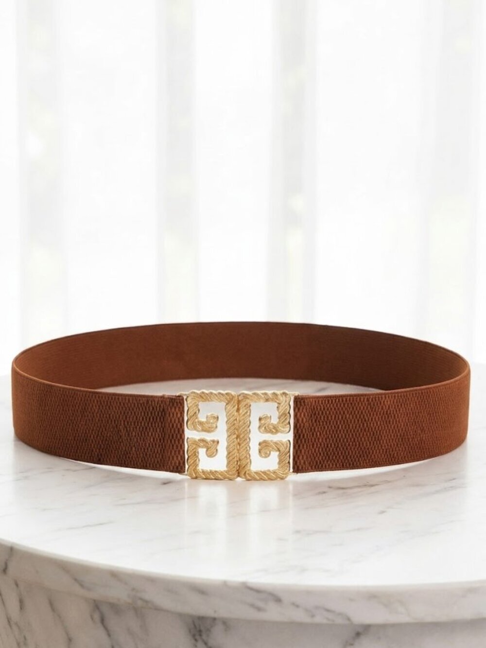 Ladies Trendy Fashion Belt - Brown